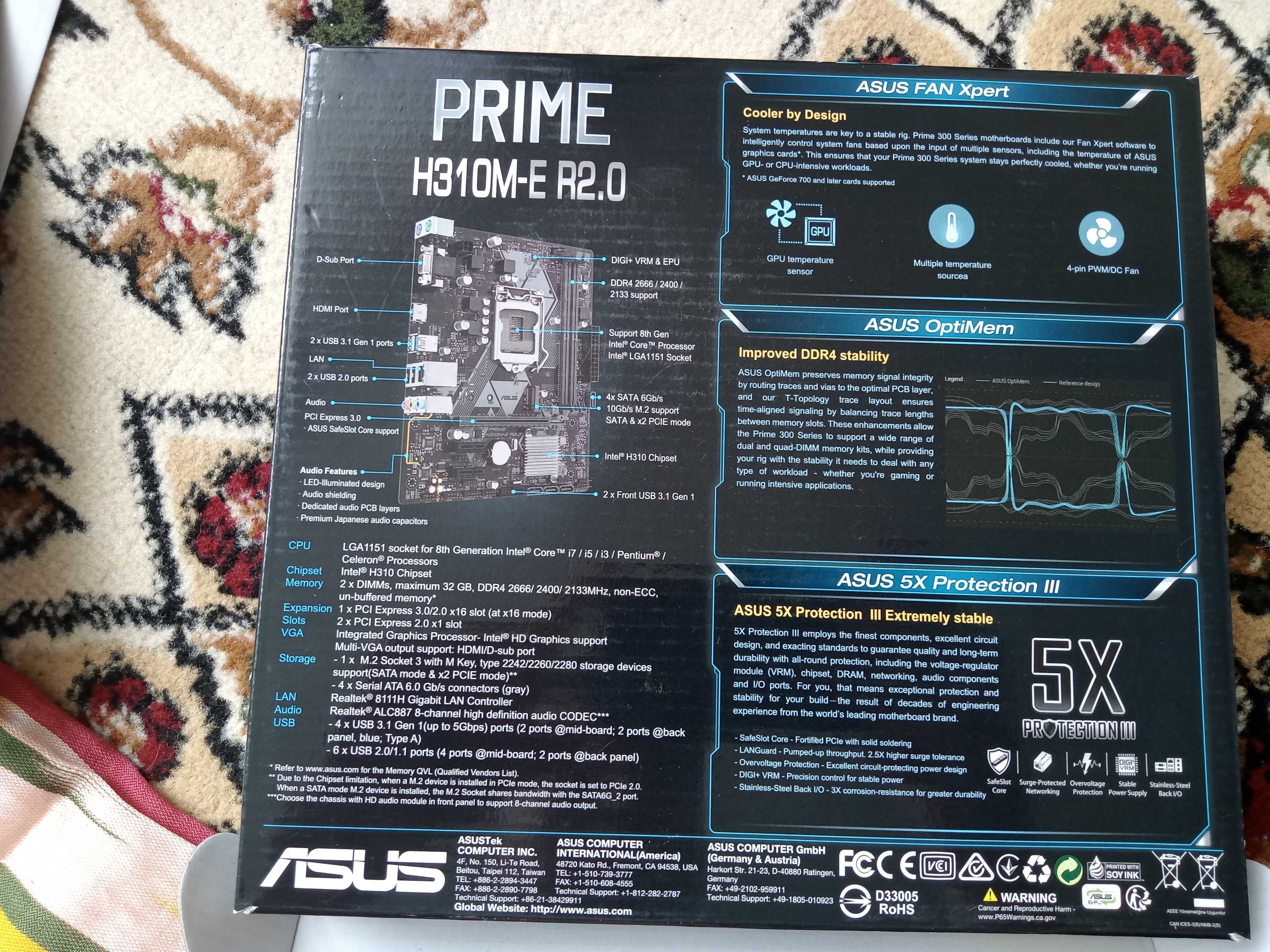 Материнская плата Asus H310M