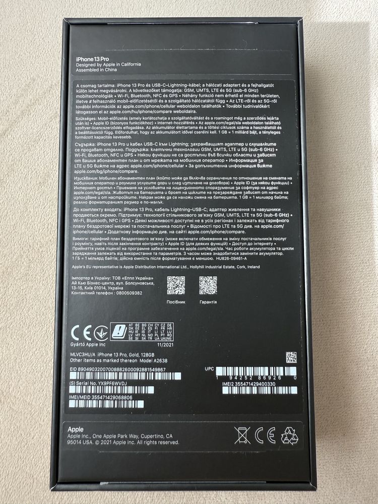 Iphone 13 PRO 128 GB Gold