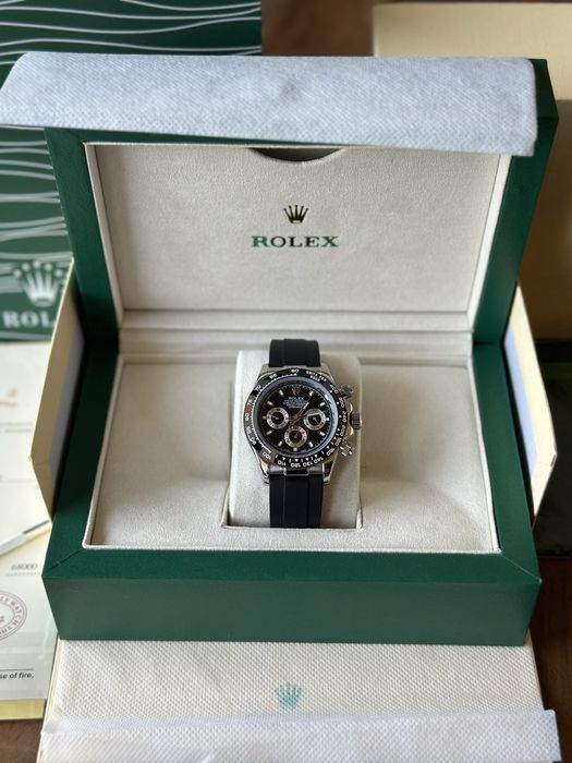 Rolex Daytona Cosmograph Black Rubber Strap 40 mm