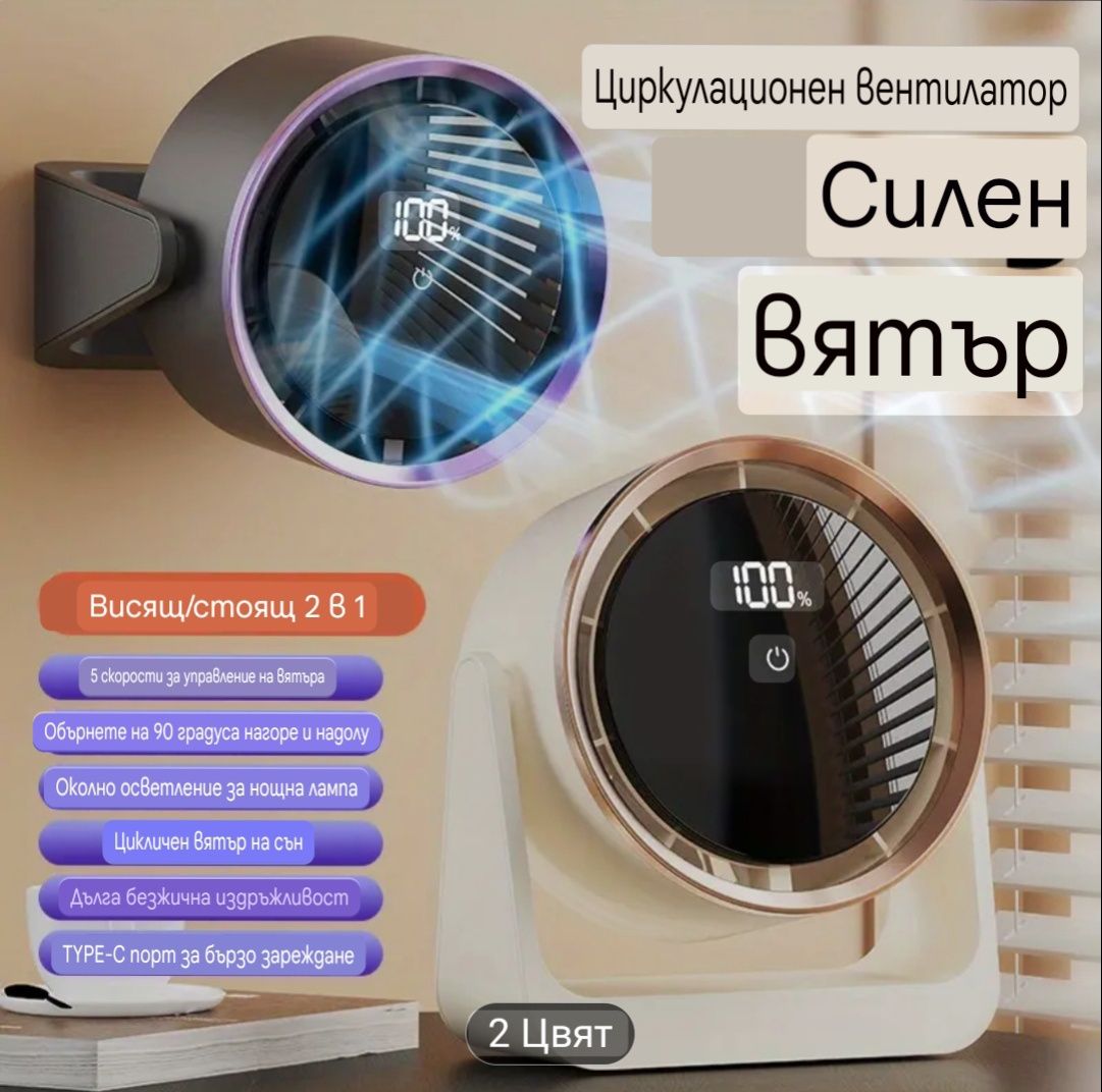 Модерен Мобилен Вентилатор