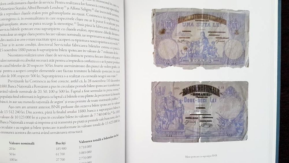 Set complet 4 albume carti - Bancnotele Romaniei specimene, probe BNR