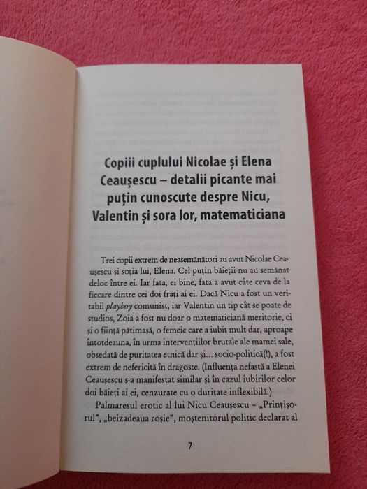 vand carte Zoia Ceausescu - fata atipica a unui dictator