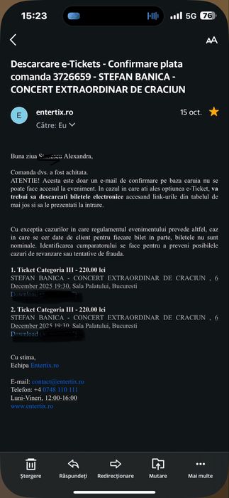 Bilete concert Stefan Banica, 6 decembrie