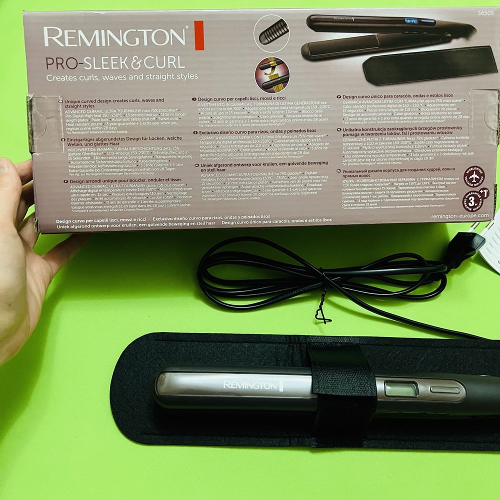 Выпрямитель утюжок для волос Remington Pro Sleek and Curl S6505