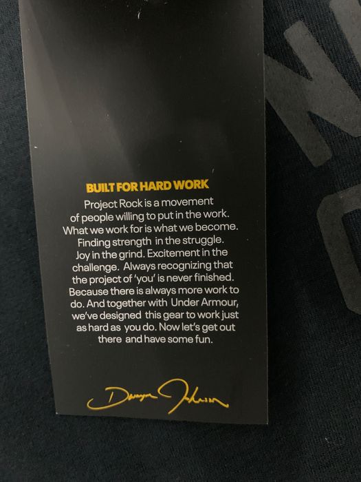 Project Rock • Under Armour • USA