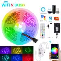 Kit Banda LED 5050 RGB, Wi-FI, IP20, 20 Metri (4 X 5 Metri)