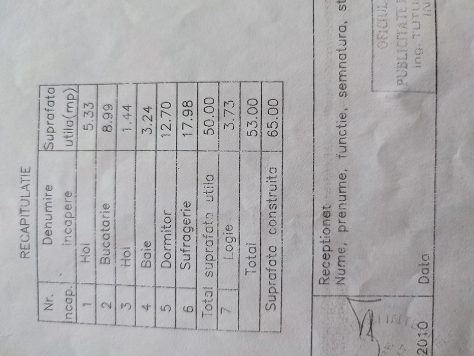 Vând apartament 2 camere zona Prefecturii