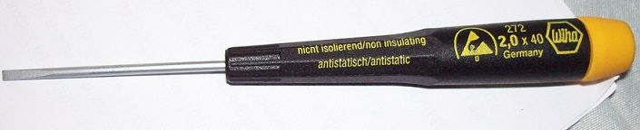 Анти-статик отвертка, размер 2,0х40, Germany