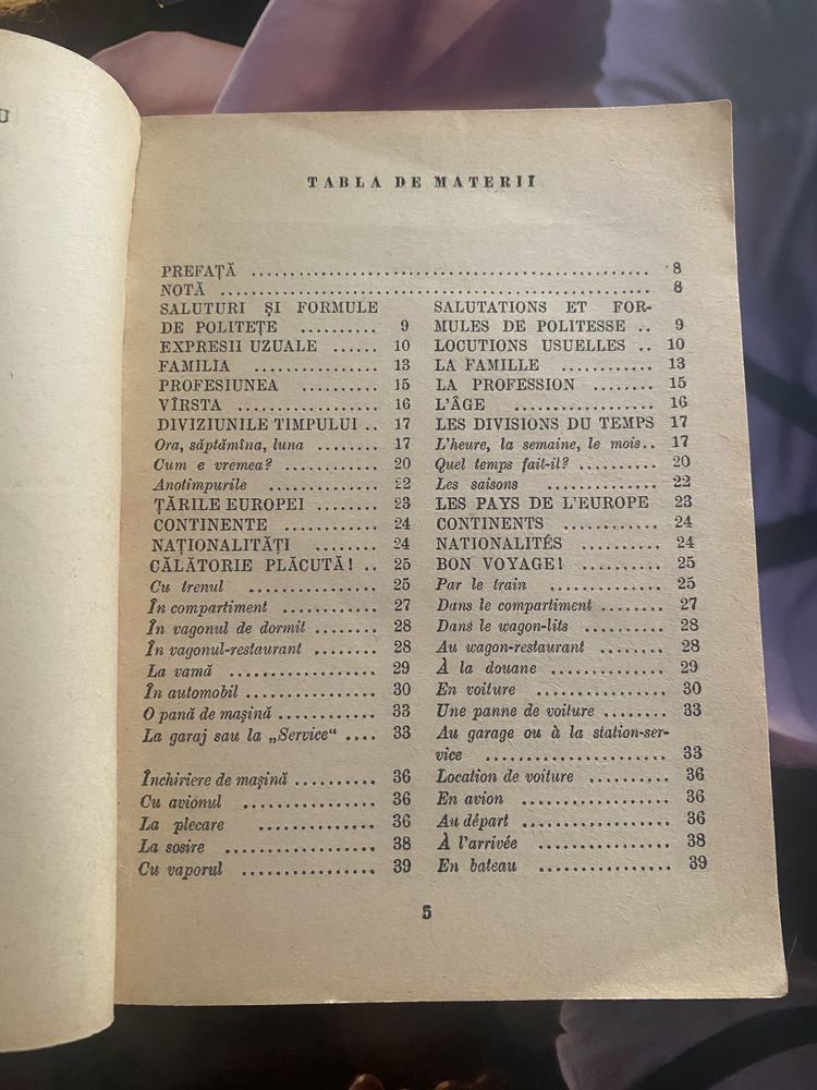 Ghid de conversație-român francez-Sorina Bercescu, 1969.