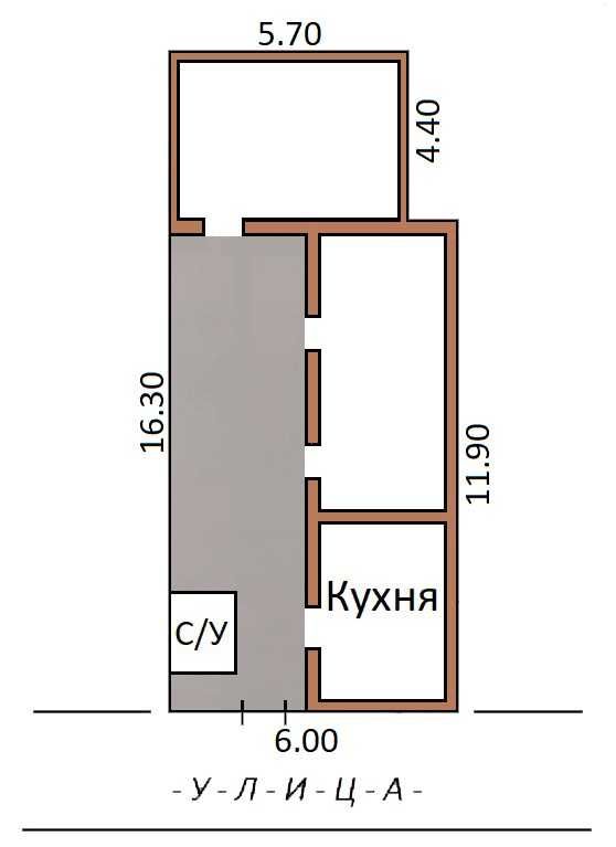 п.Богзор. Домик. 2-ком. Дворик. От Сергели 2.5 км.