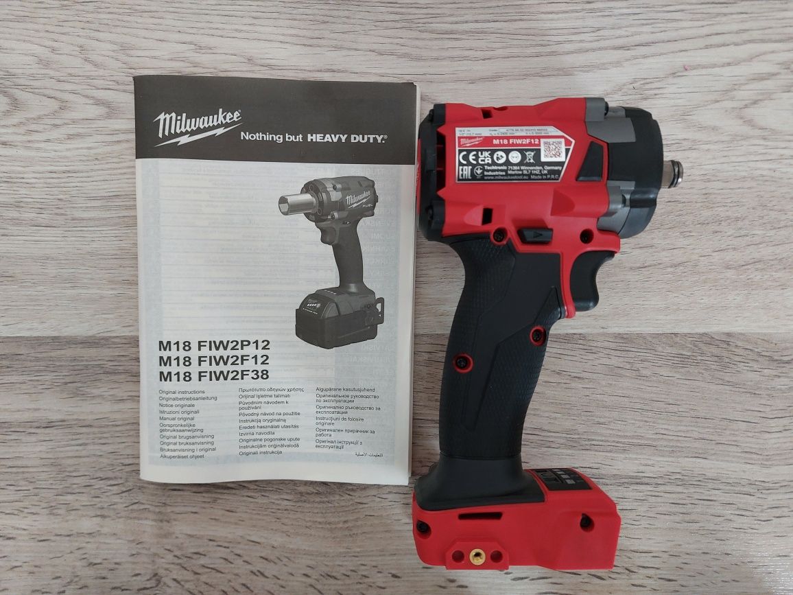 Pistol impact mic milwaukee m18 FIW2F12, 350 nm, nou, cupla 1/2