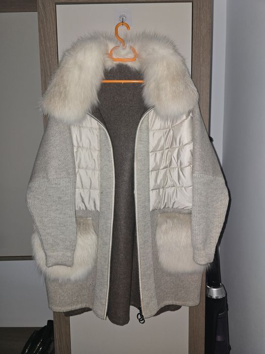 Haina de blana naturala de vulpe