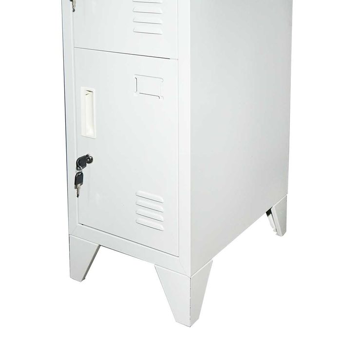 Dulap Vestiar Cabinet Depozitare Organizator Metalic 4 Usi 170x30x45cm