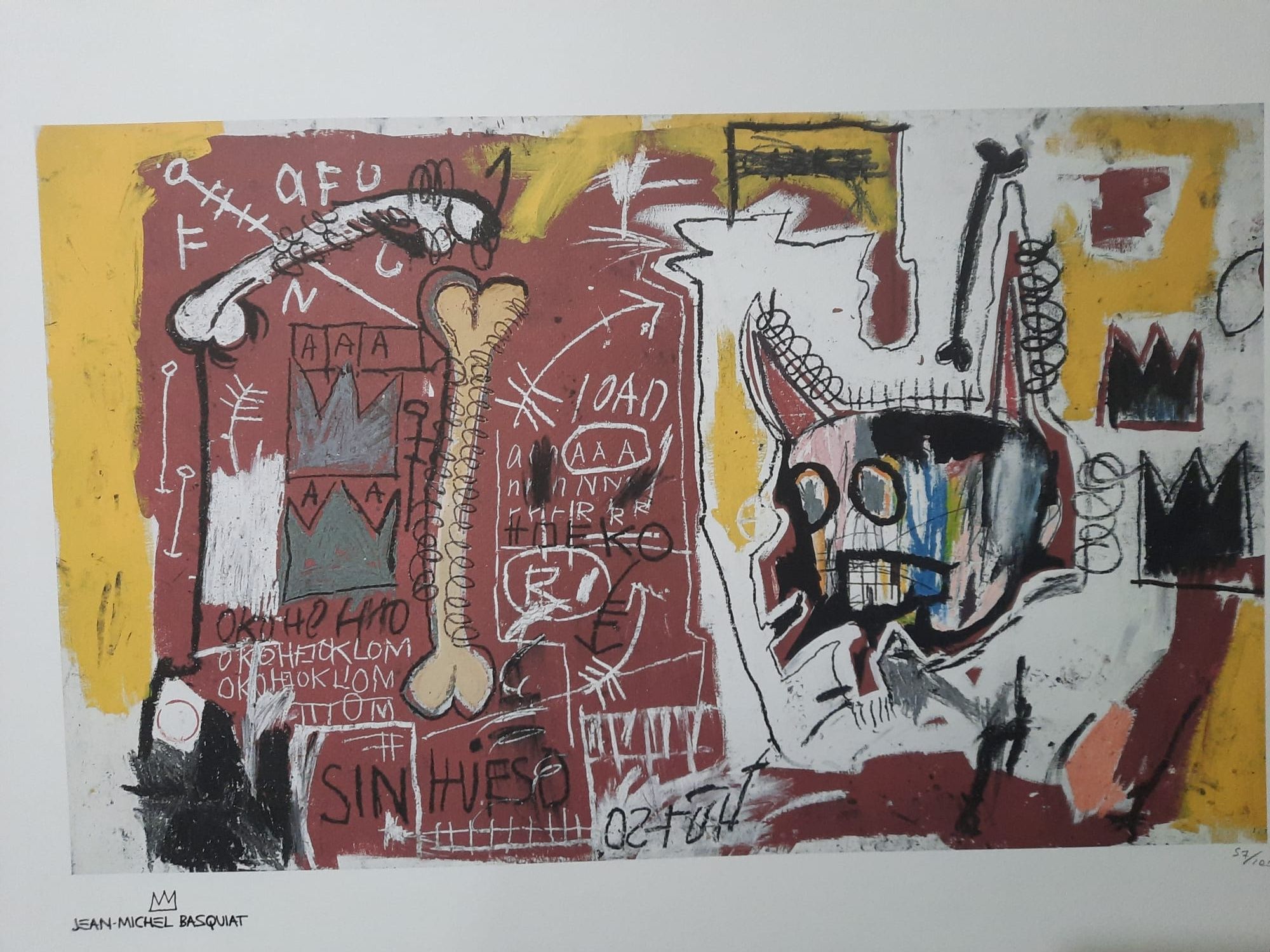 Litografie Jean Michel Basquiat 46x70cm