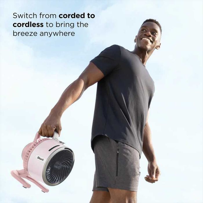 Shark FlexBreeze HydroGo, преносим вентилатор с мъгла, поток до 19м