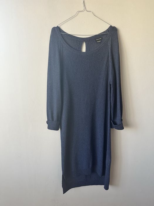 Прекрасна синя плетена рокля Massimo Dutti