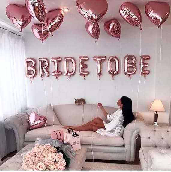 Baloane Bride To Be Roz Gold Carrefour Felicia Iasi