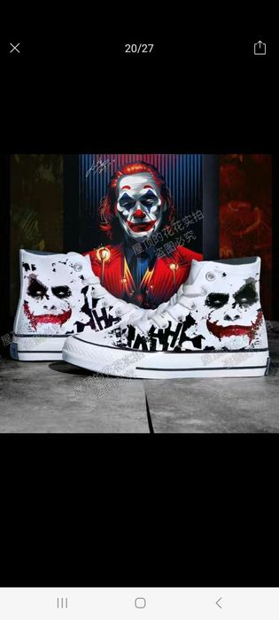 Новые кеды с принтом Джокер