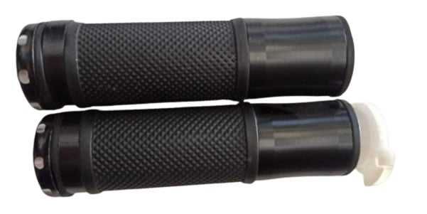 Mansoane Scuter Manere Moto Cauciuc Metal NEGRU NOI