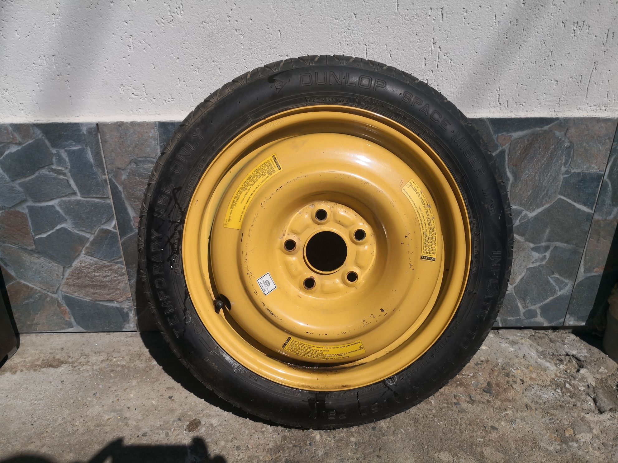 Roată de rezervă Slim  ( Subtire )