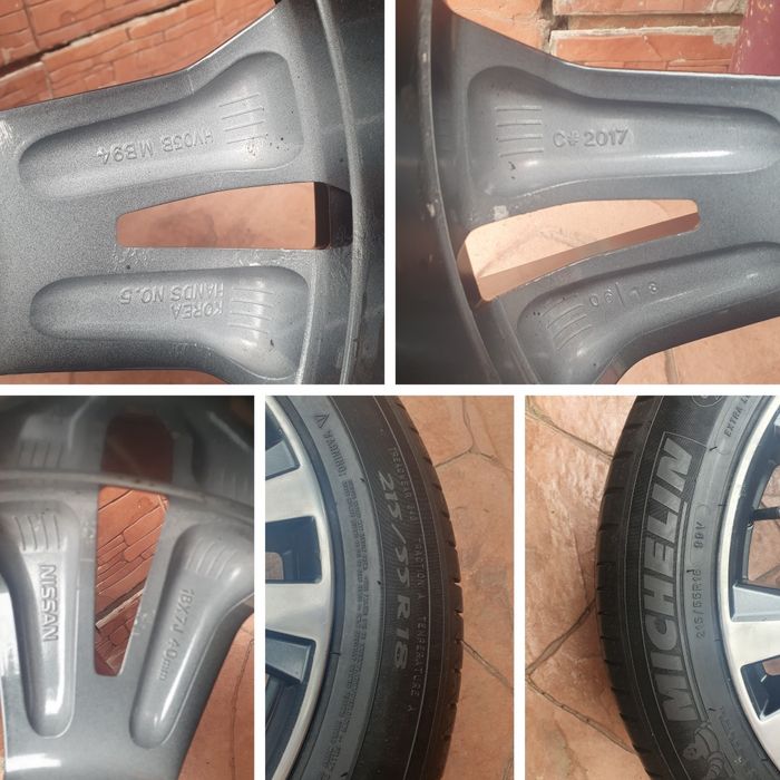 Jante aliaj originale nissan renault toyota 5x114.3 18''