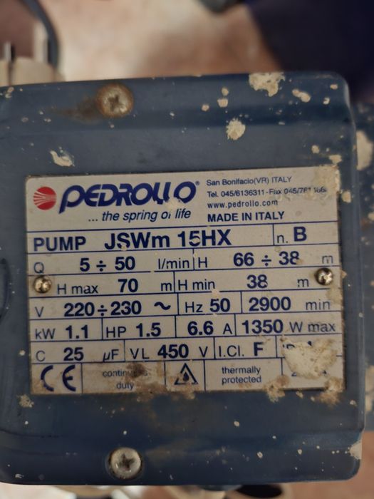 Vând hidrofor Pedrollo