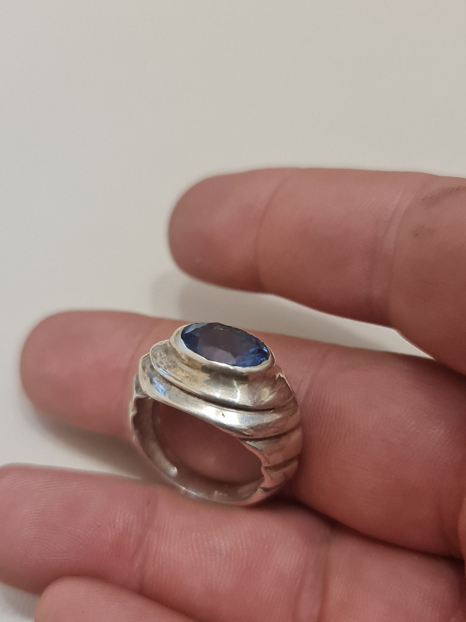 Inel argint aquamarine