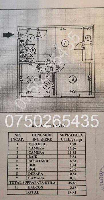 Ap.2Cam Dr.taberei Parc Moghioros,Metrou 1/10