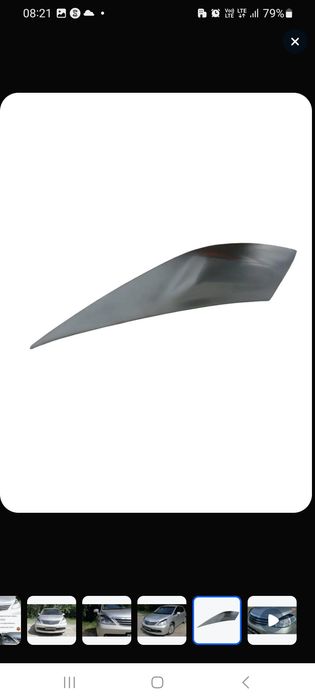 Ресницы на фары nissan tiida 2007