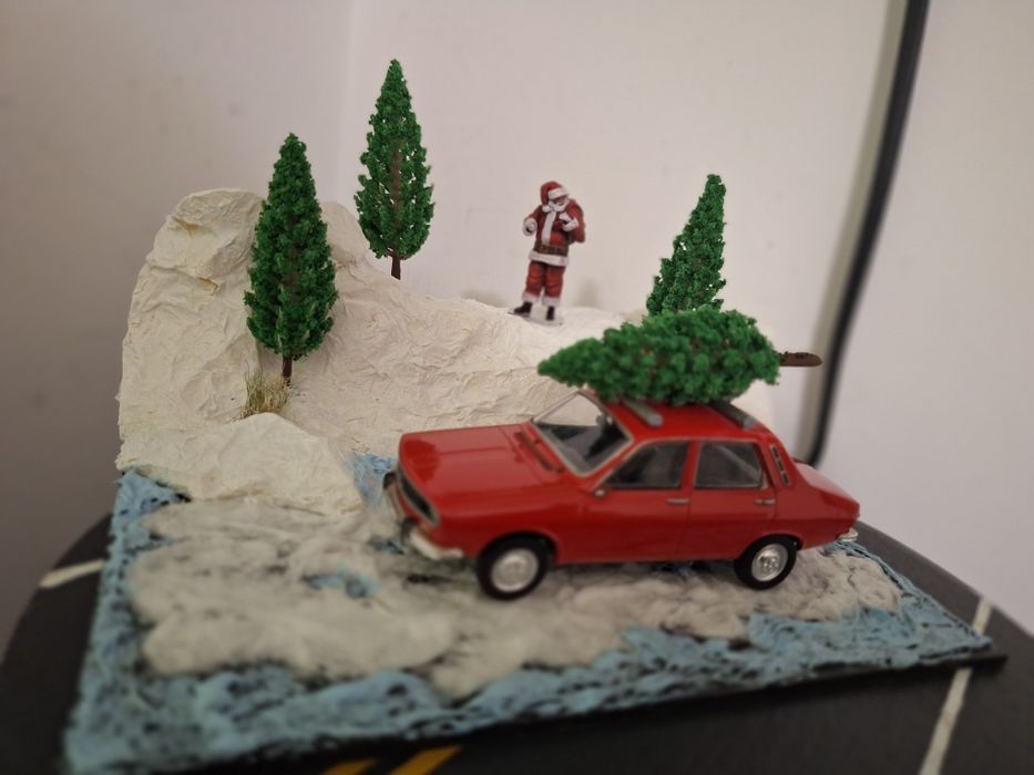 Diorama tematica iarna Mos Craciun