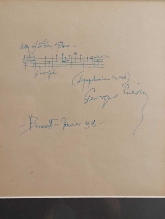 Partitura George Enescu - Piesa rara de colectie