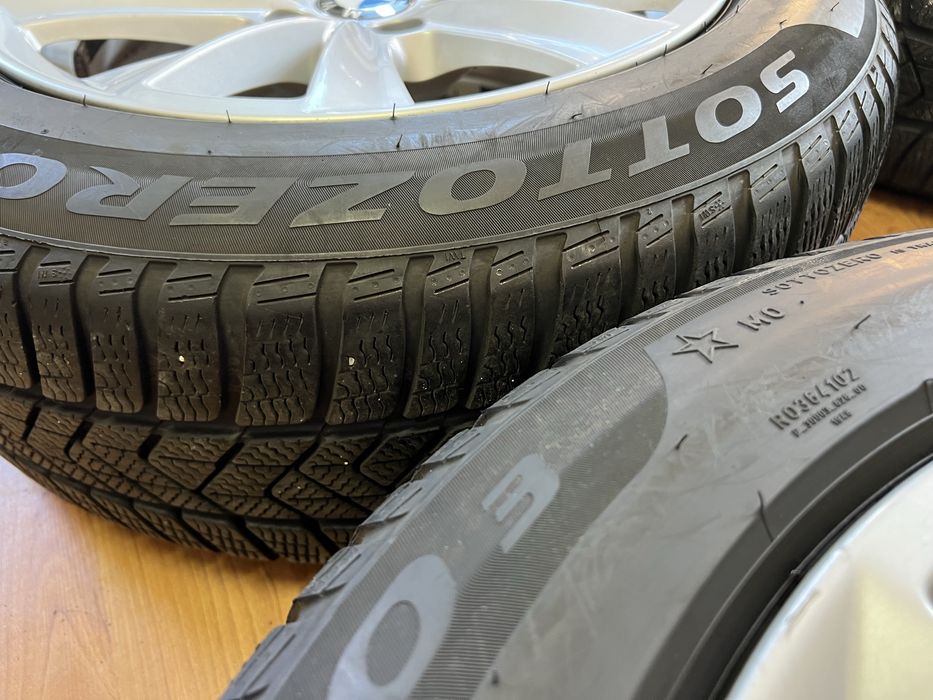 Jante Iarna BMW Seria 5 F10 225 55 17 Pirelli Sottozero RFT Senzori
