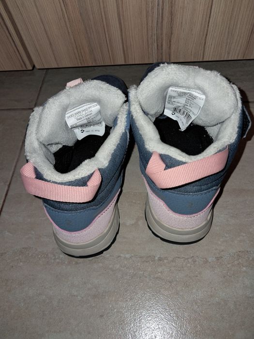 Ghete pt fete, nr. 32 și 33, din piele, impermeabile, Quechua