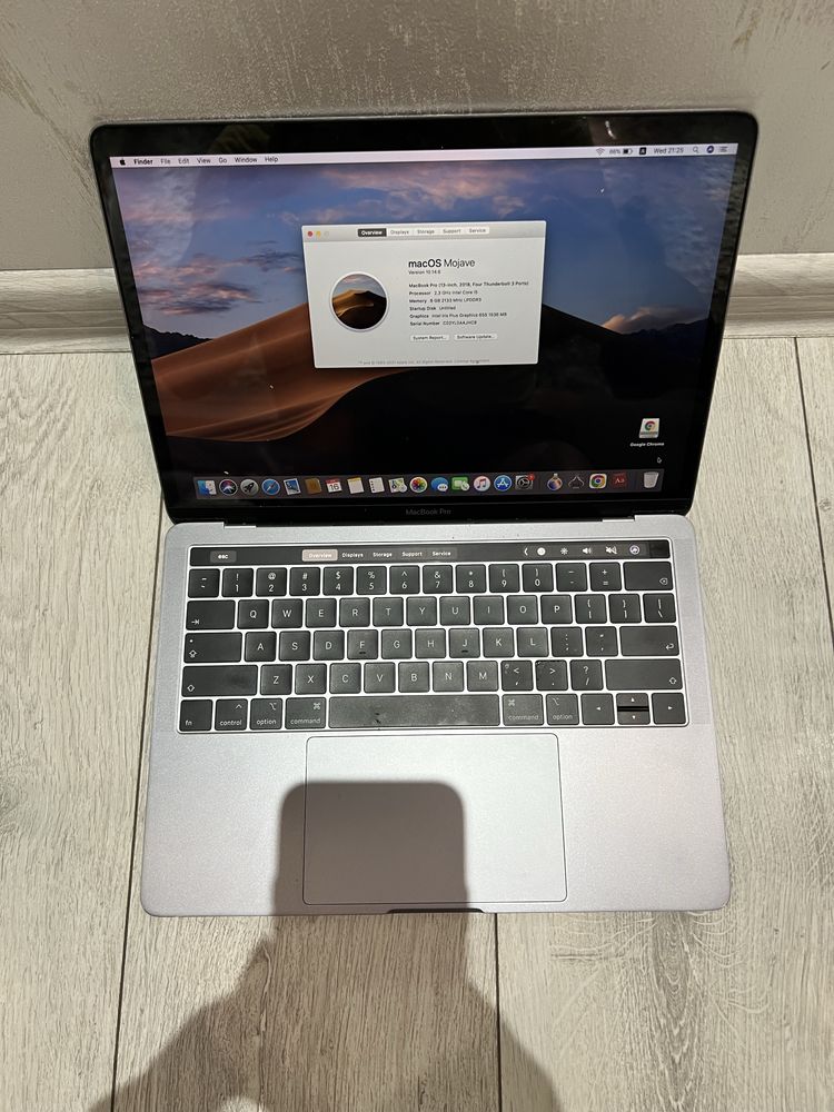 Apple Macbook Pro 2018 13" Core i5 Ram 6 256 SSD
