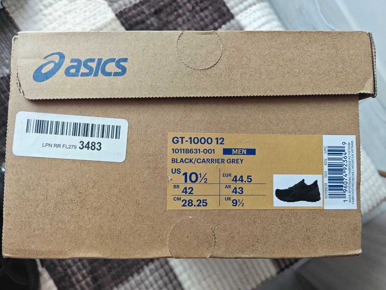 Кроссовки мужские беговые Asics GT-1000 12 US 10.5 СМ 28.25