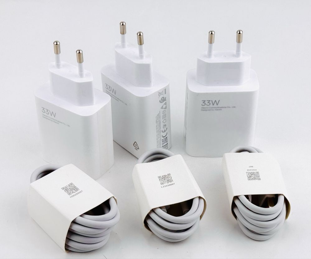 НОВИ! Оригинално Зарядно Xiaomi 33W Charger + оригинален C-type Кабел!