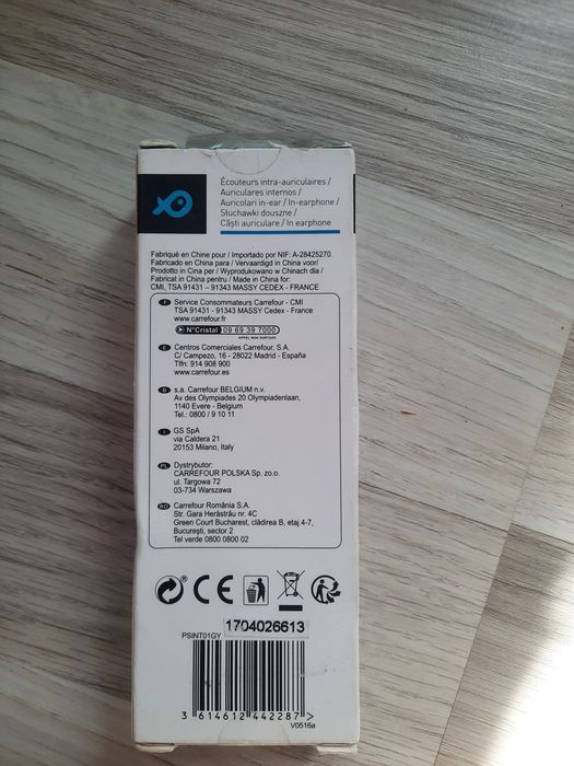 Casti cu fir pt telefon