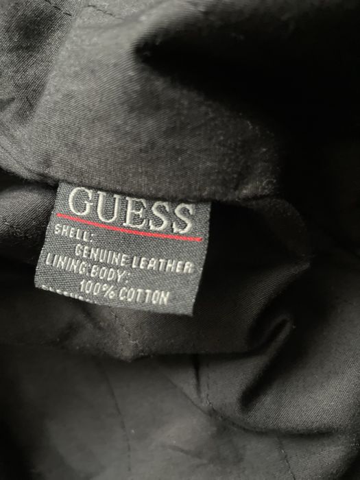 GUESS / мъжко кожено(естествена) яке L