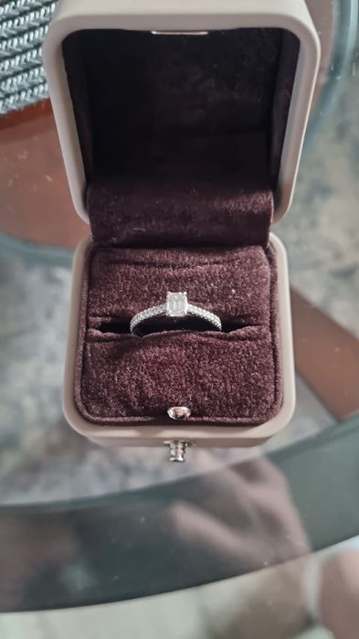 Inel logodna Teilor Platina cu Diamante 0.6 ct