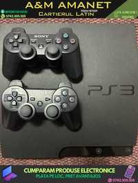 Consolă PlayStation 3 Slim 300 Gb, 2 Controller, 1 Joc (A&M AMANET)