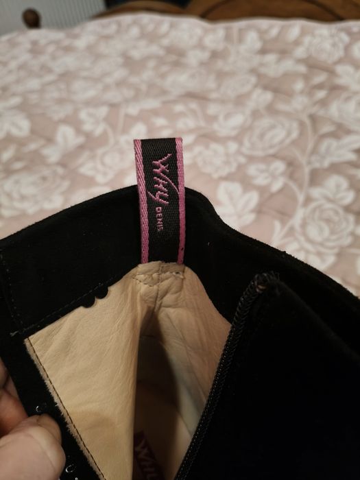 Botine Why by Denis shoes (Anna Cori) din piele intoarsa