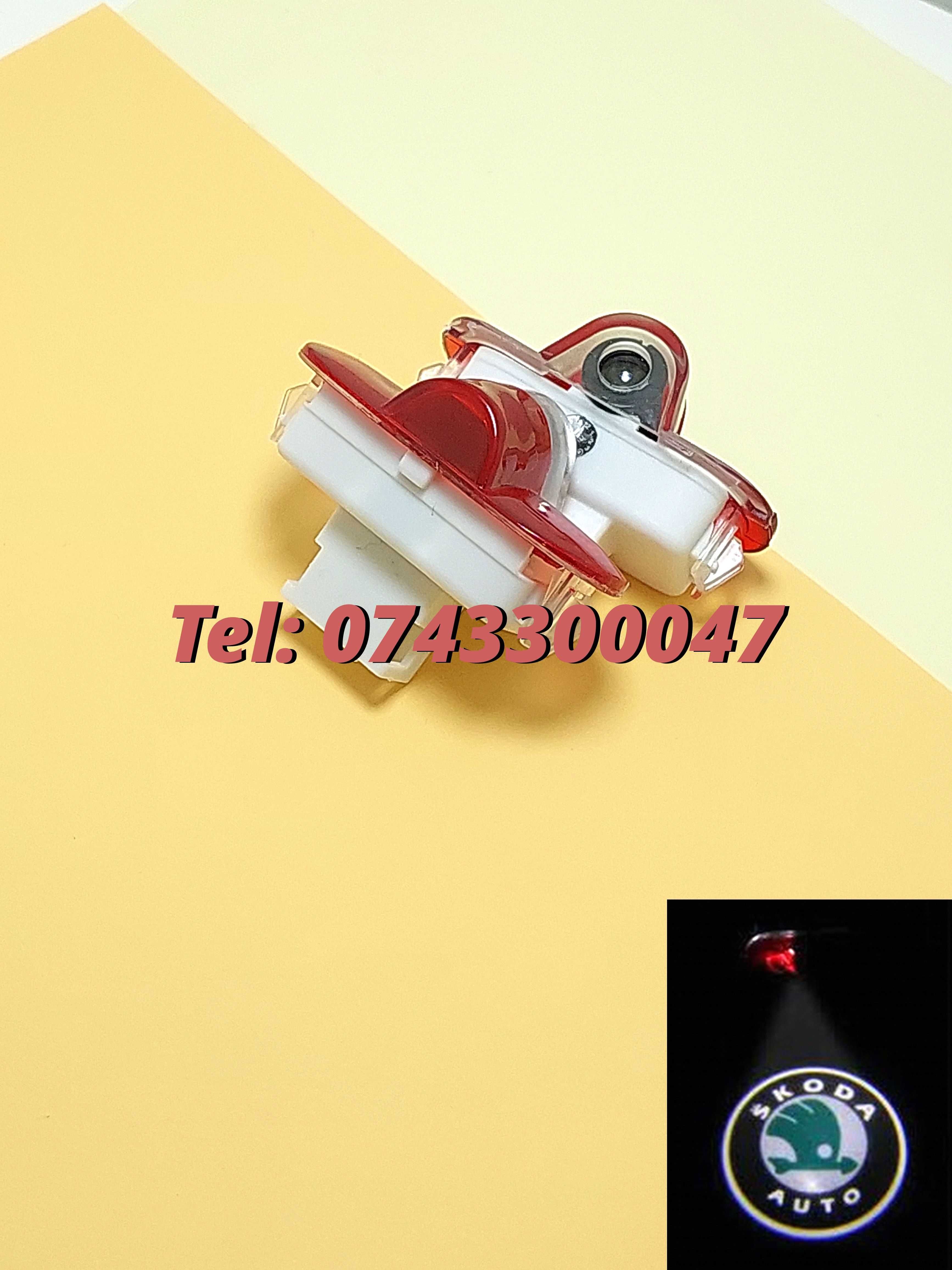 Proiector Led Cu Logo Skoda Octavia 2  Btsl019
