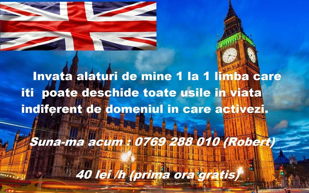 Invata limba care iti poate schimba viata - ore de engleza 1 la 1