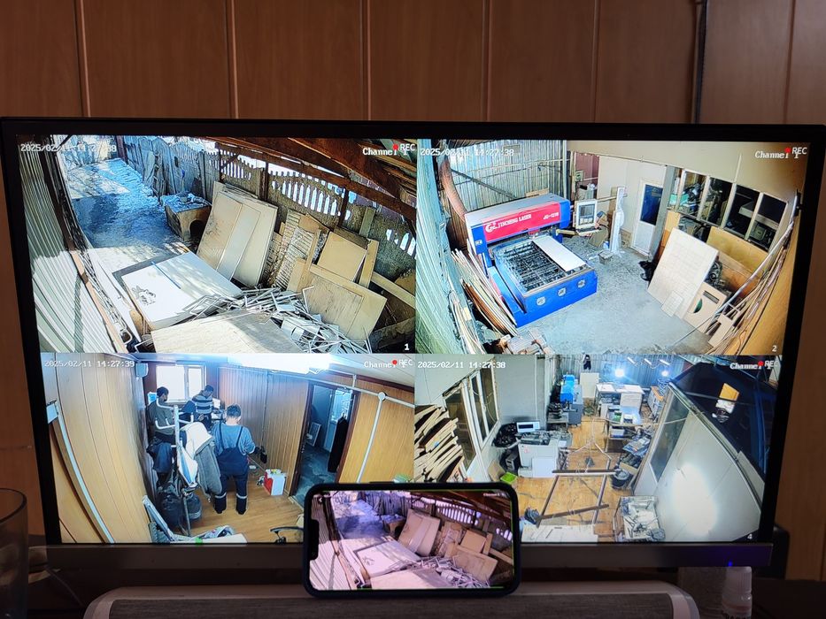 Установка камеры видеонаблюдения Установка камера Установка камера