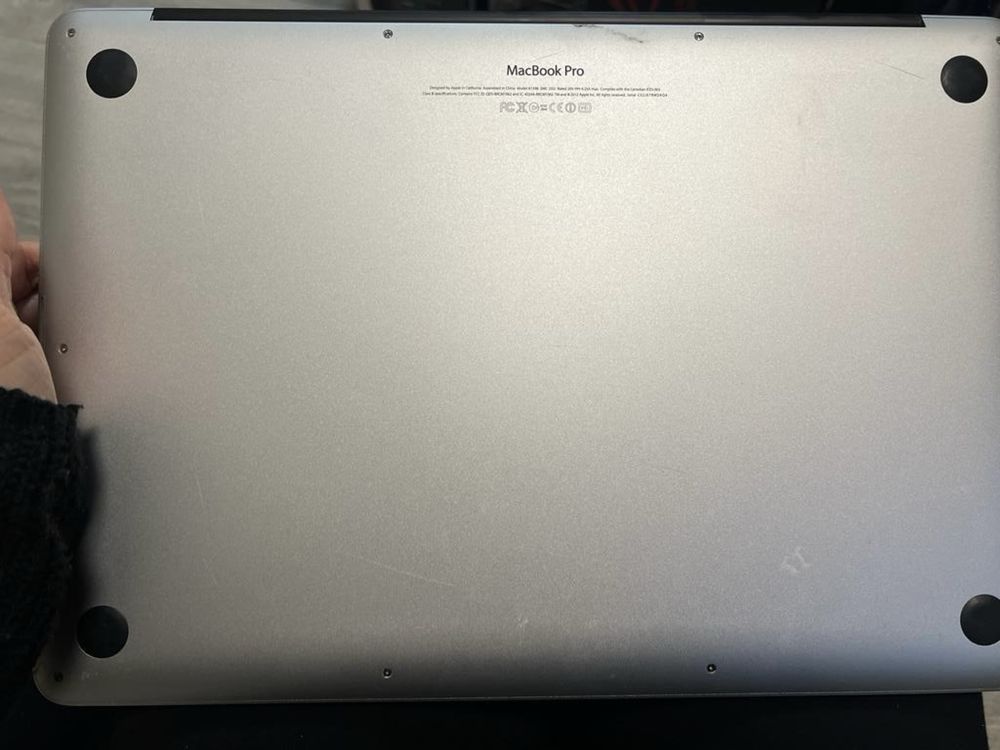 Macbook Pro A1398, 2012, i7, 500GB SSD,