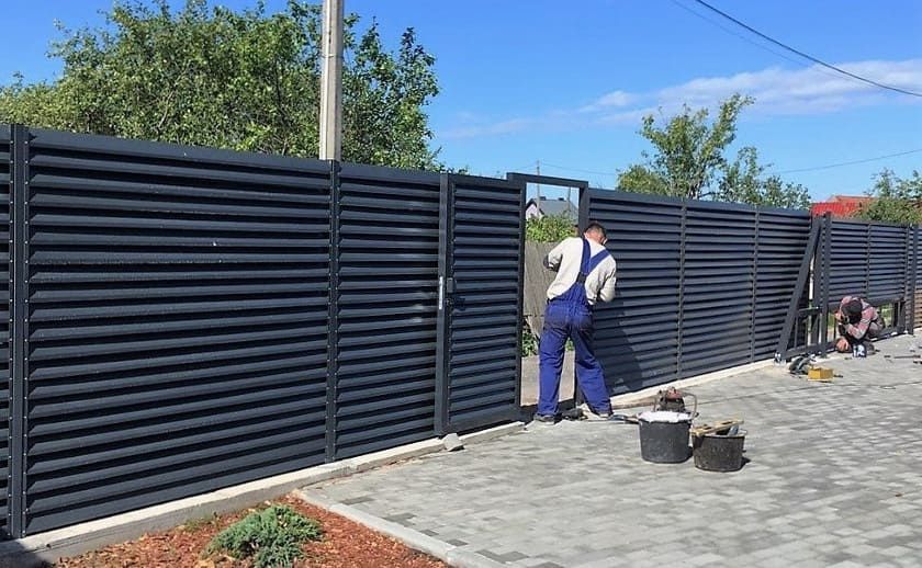 Монтаж Установка заборов ограждении 3д сетка штакетник жалюзи ДПК МПК