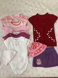 Одежда для новорожденного (на девочку) с рождения до года