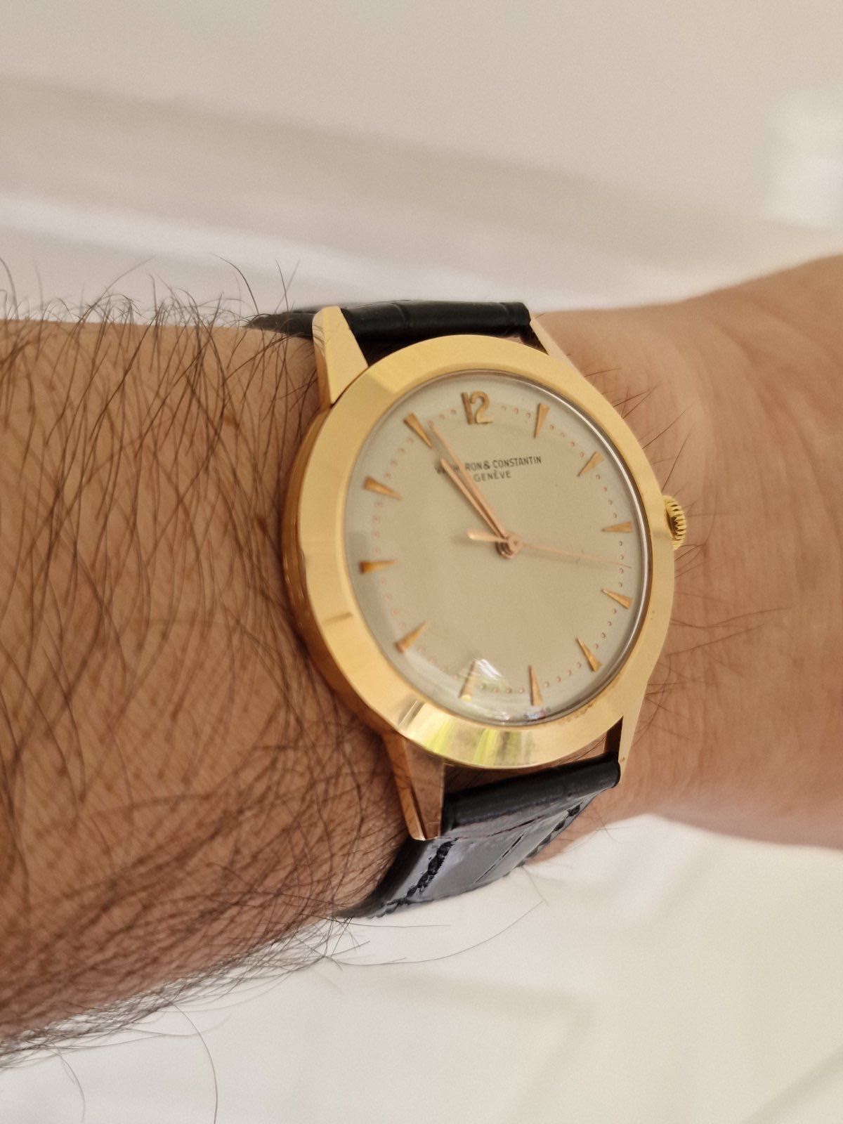 Vacheron Constantin 18к златен мъжки часовник от 50те. Jumbo версия