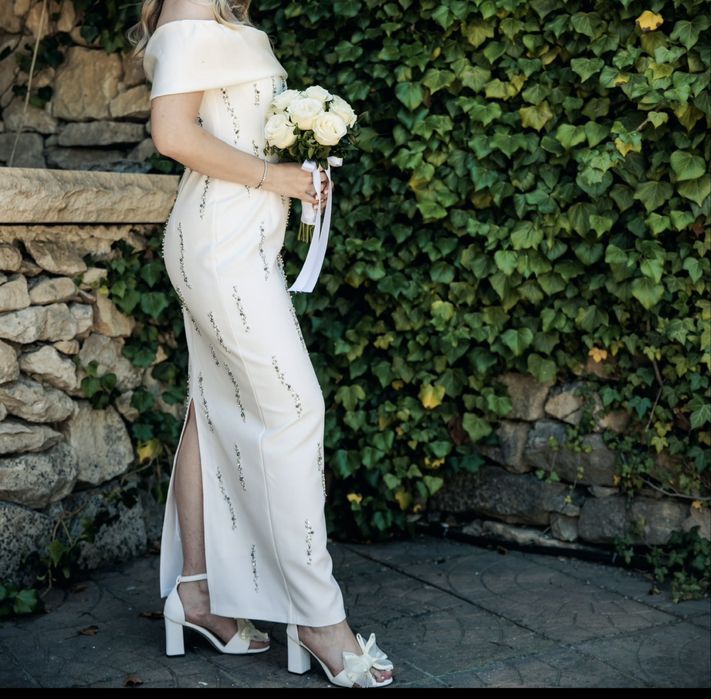 Rochie alba cununie civila