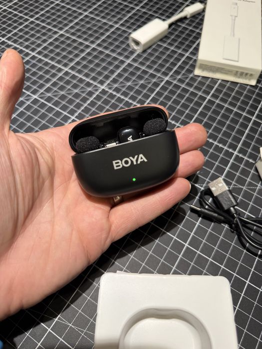 Lavaliera Microfon BOYA Mini Wireless cu adaptor USB-C pentru mobil